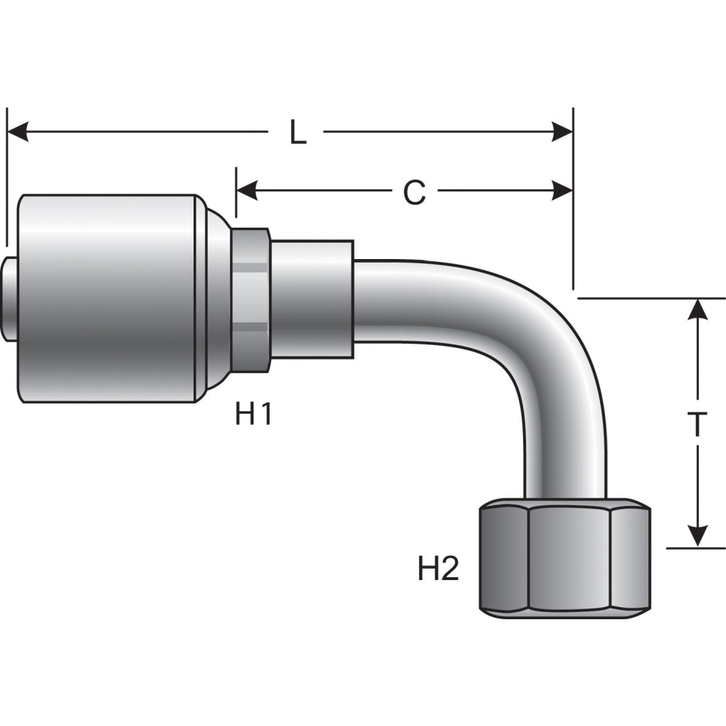 Gates - G25239-1010 - Hydraulic Coupling / Adapter
