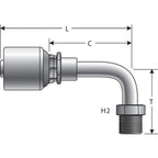 Gates - G25504-1010 - Hydraulic Coupling / Adapter