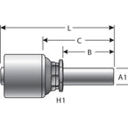 Gates - G25520-0404 - Hydraulic Coupling / Adapter