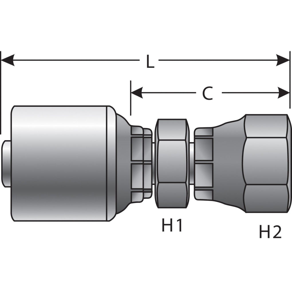 Gates - G25540-0806 - Hydraulic Coupling / Adapter