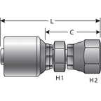 Gates - G25540-0806 - Hydraulic Coupling / Adapter