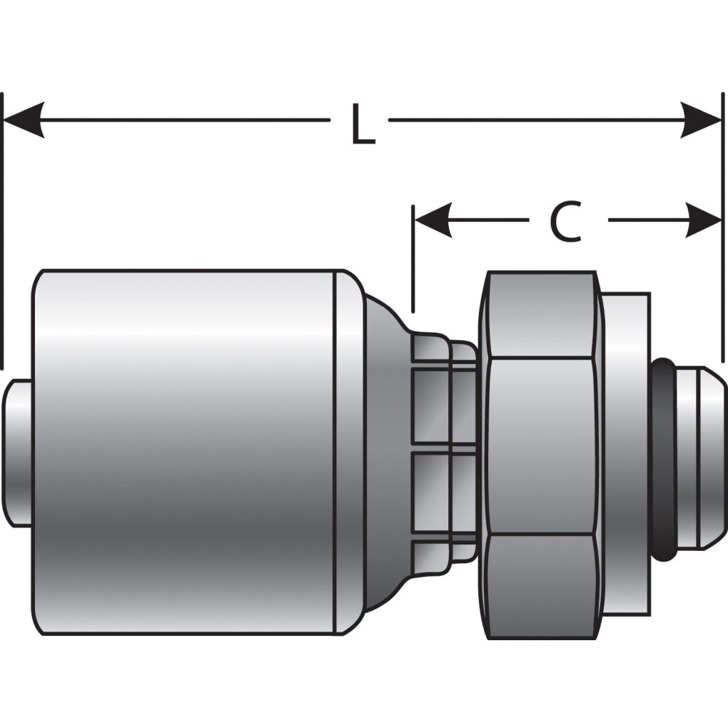 Gates - G25563-0406 - Hydraulic Coupling / Adapter