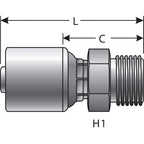 Gates - G25715-0812 - Hydraulic Coupling / Adapter