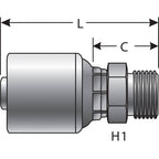 Gates - G25810-1010 - MegaCrimp Couplings Male British Standard Parallel Pipe