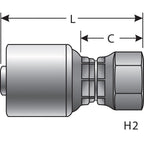 Gates - G25830-0808 - Hydraulic Coupling / Adapter