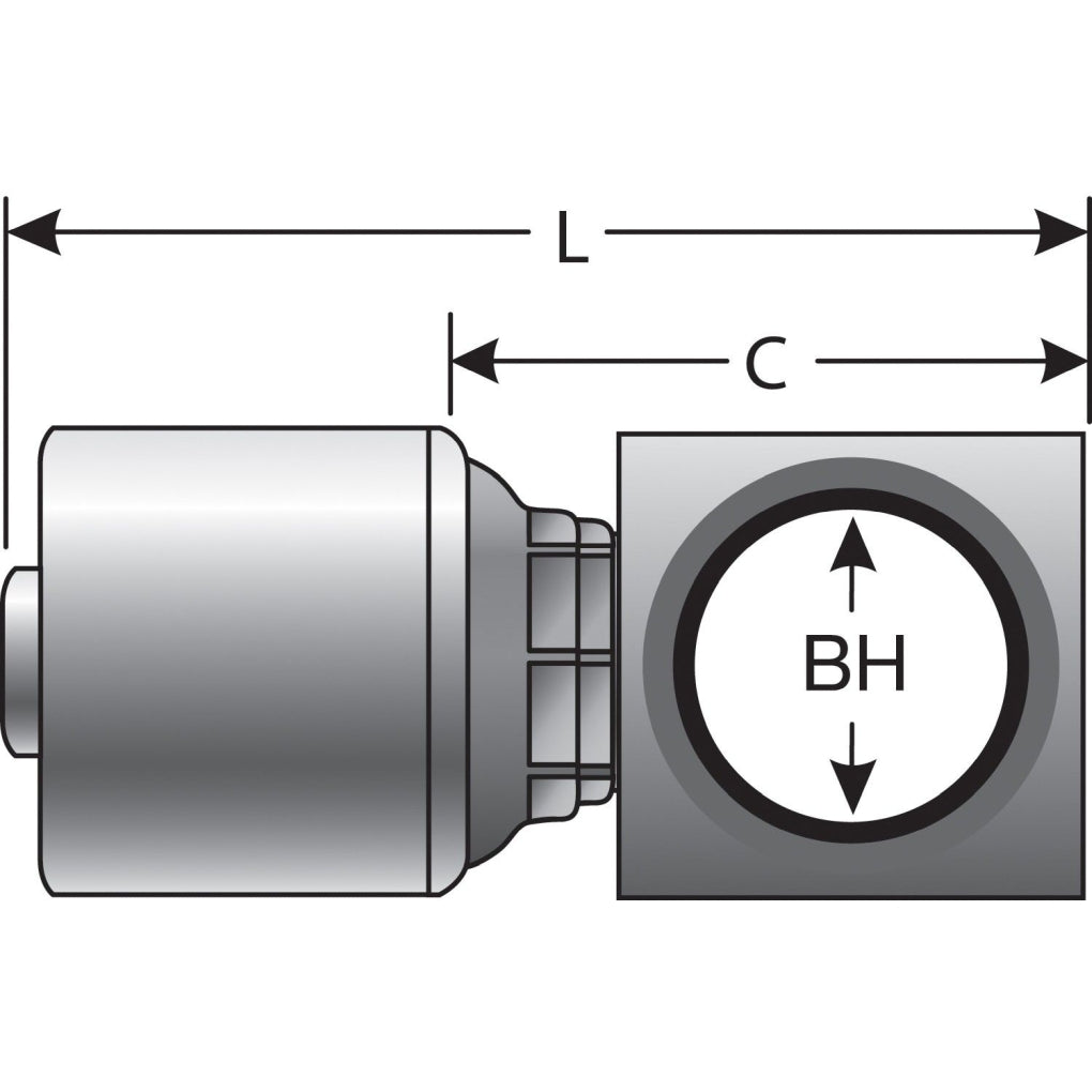 Gates - G25850-0808 - Hydraulic Coupling / Adapter
