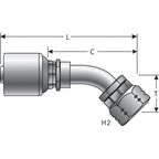 Gates - G25911-1010 - Hydraulic Coupling / Adapter
