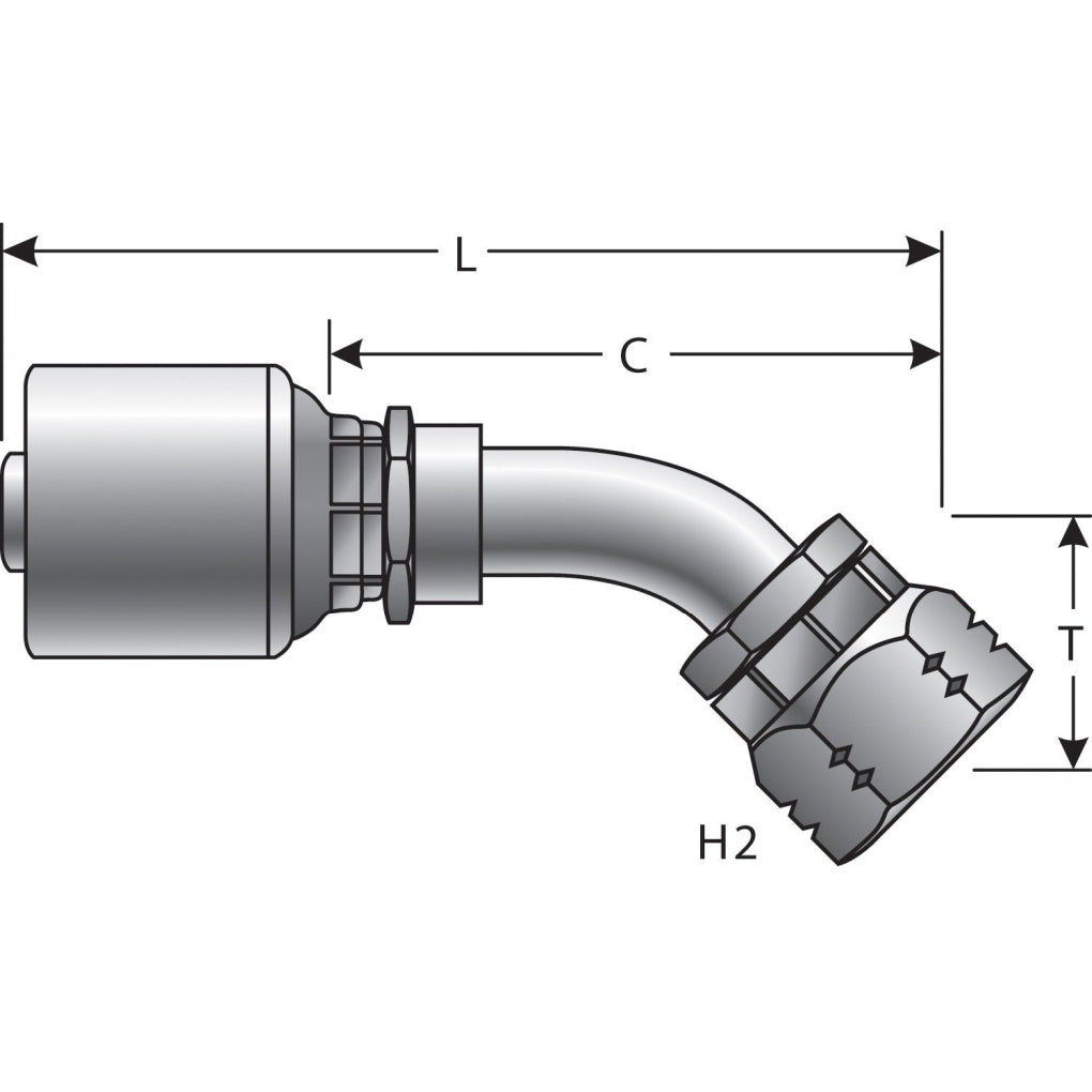 Gates - G25911-1010 - Hydraulic Coupling / Adapter