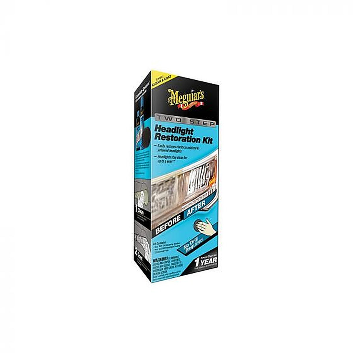 Meguiars - G2970 - Two-Step Headlight Restoration Kit, 28.8% Voc Content, Lime, Lemon Odor/Scent