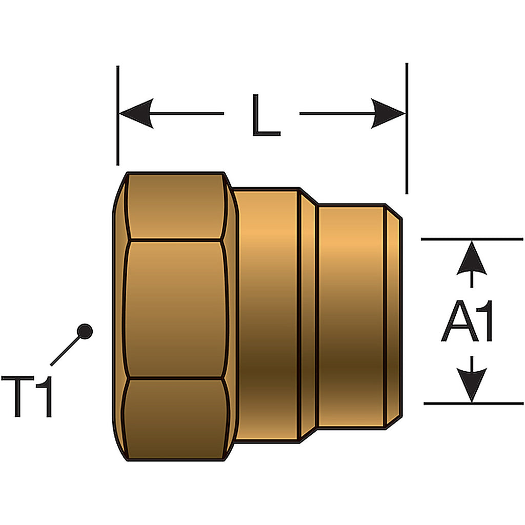 Gates - G33060-0006 - Nut (Air Brake for Rubber Hose)