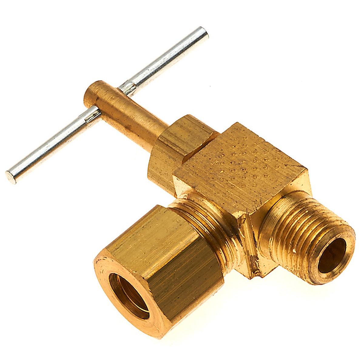 Gates - G33905-0502 - Needle Valve 90 - Copper Tubing Industrial Compression to Male Pipe (Valves)