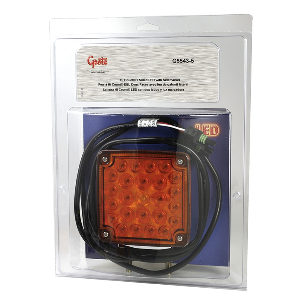 Grote - G5543-5 - Hi Count Double-Face LED Stop/Tail/Turn Lamp with Sidemarker