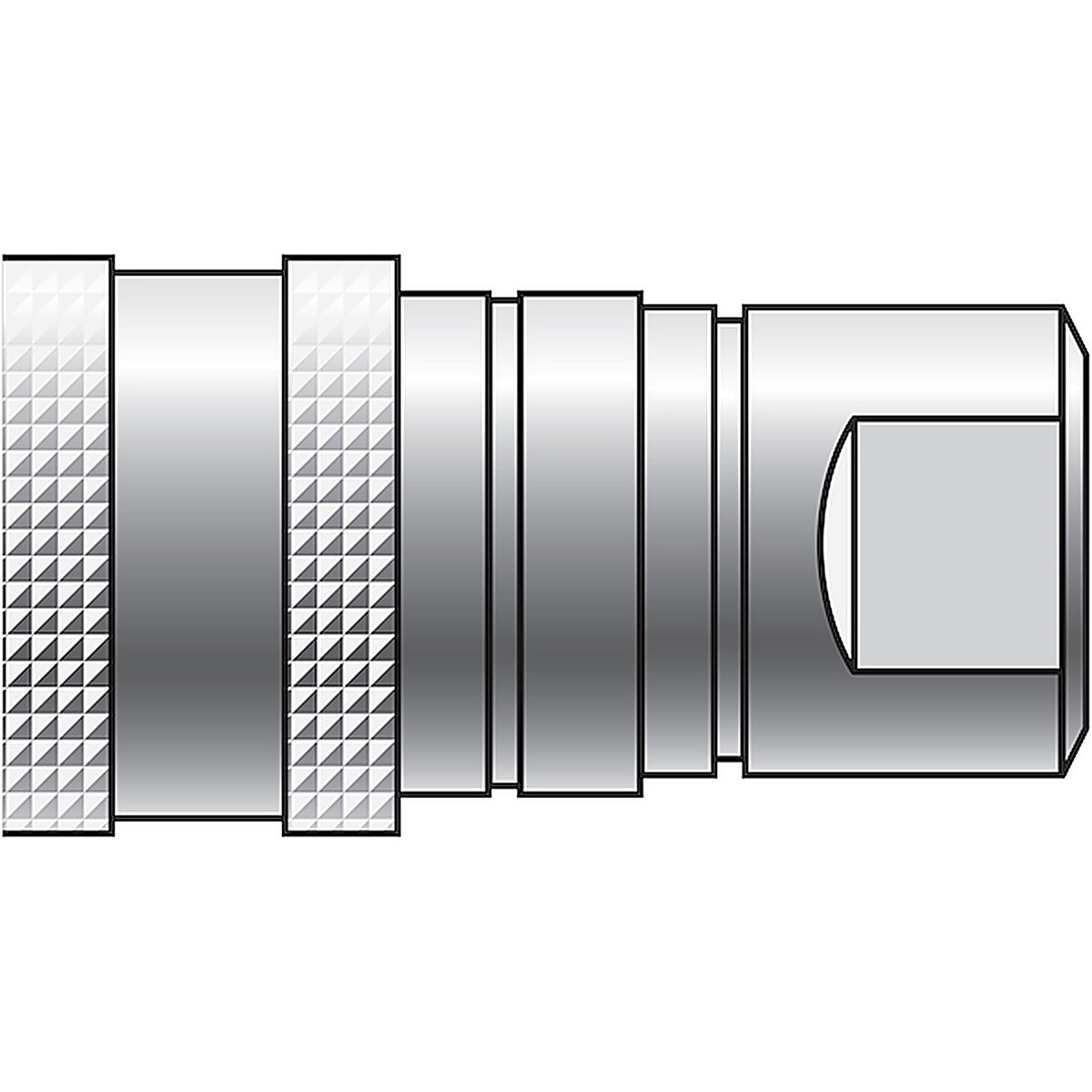Gates - G94121-0404 - Female Poppet Valve to Female Pipe (G941 Series)