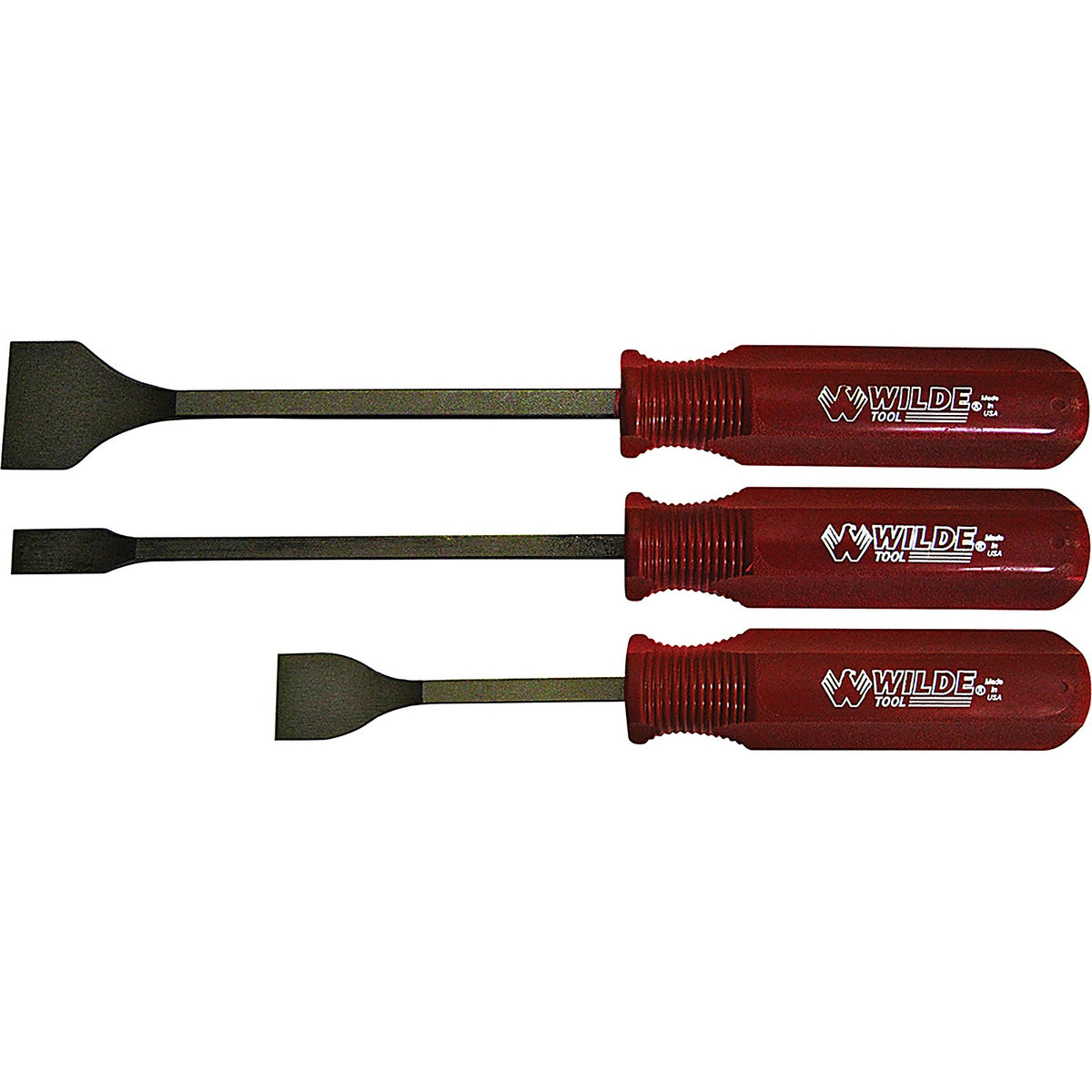 Wilde Tool - GS3.NP-CC - 3-Piece Gasket Scraper Set (1/2 Inch , 1 Inch , & 1-1/2 Inch ) -Carded