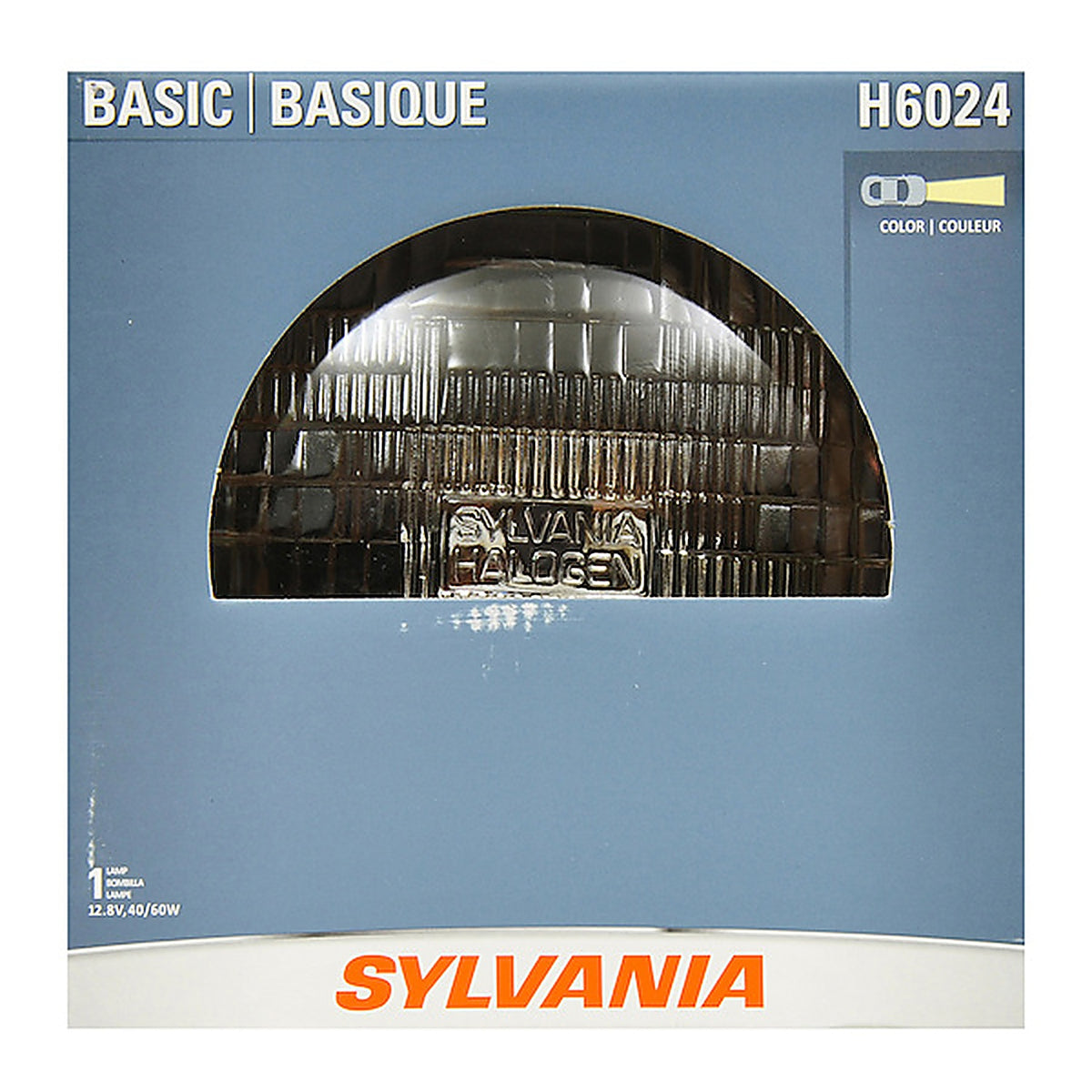 Sylvania - H6024BX - H6024 Basic Sealed Beam Headlight, 1 Pack