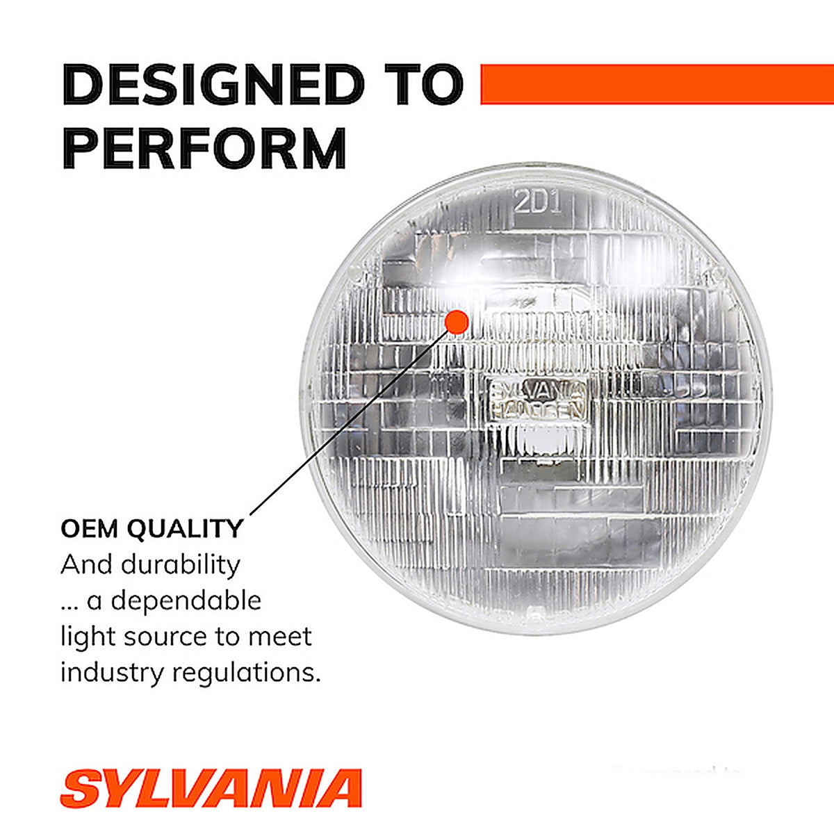 Sylvania - H6024BX - H6024 Basic Sealed Beam Headlight, 1 Pack