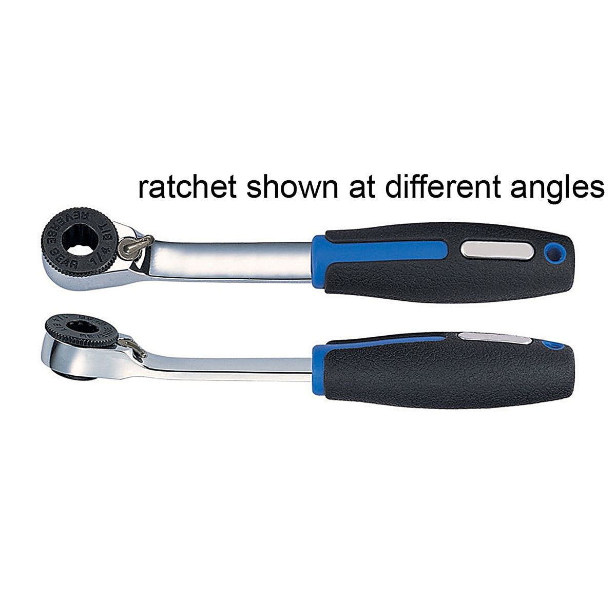 VIM Tools - HBR4 - Smallest, Lowest Profile 1/4 in Drive Reversible Hex Bit Ratchet