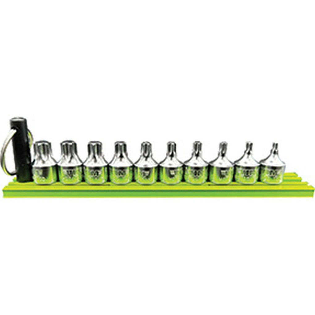 VIM Tools - HCT1050A - 10 Piece Half Cut Stubby Torx Set on Magrail