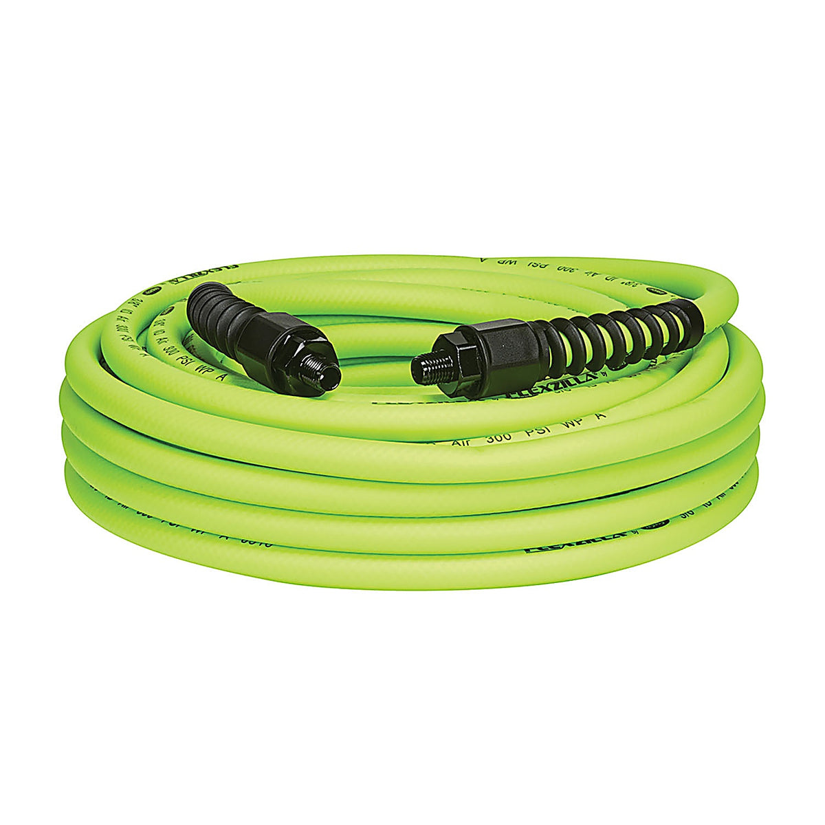 Legacy - HFZP3850YW2 - Flexzilla Pro 3/8" x 50' ZillaGreen air hose w/ 1/4" MNPT ends and bend restrictors
