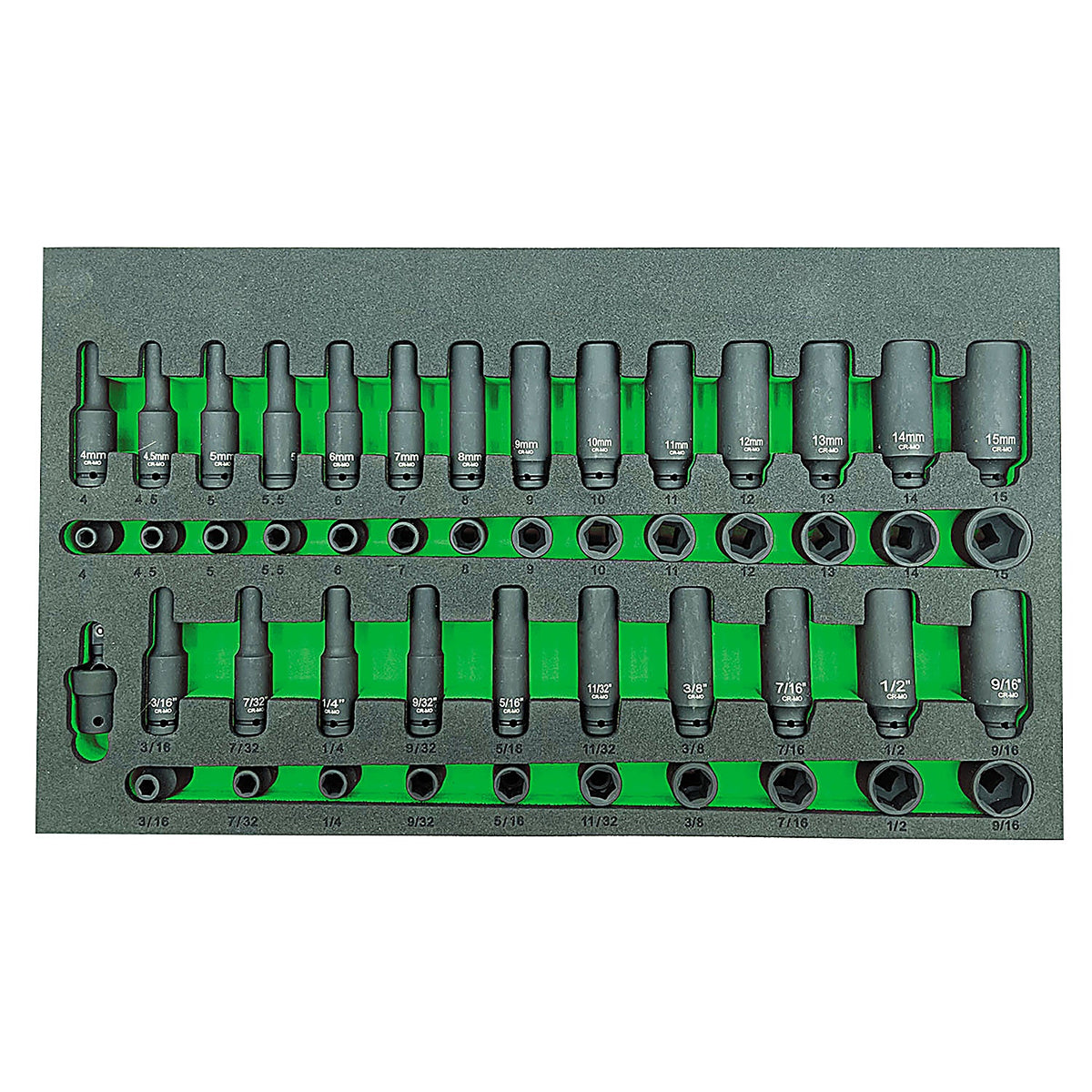 VIM Tools - IMPACT449 - 49 Piece 1/4 ft Drive Impact Socket Master Set