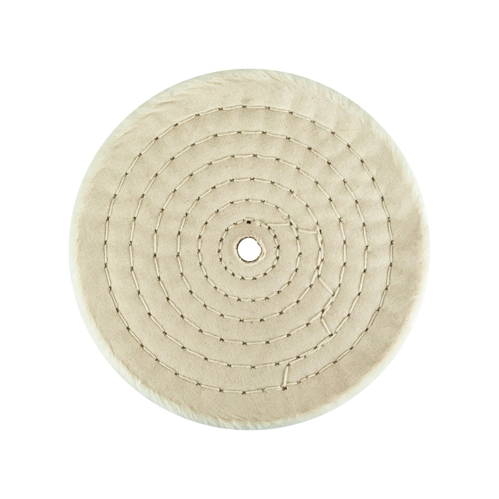 AES|K|156 - Buffing Wheel, 6 in Overall Diameter, Cotton