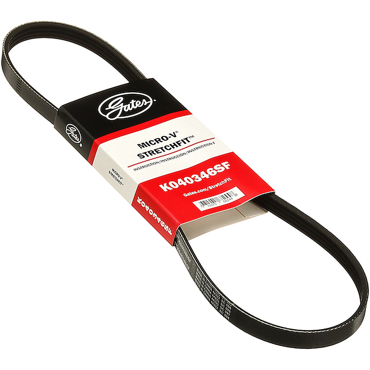 Gates - K040346SF - Stretch Fit Micro-V Serpentine Drive Belt
