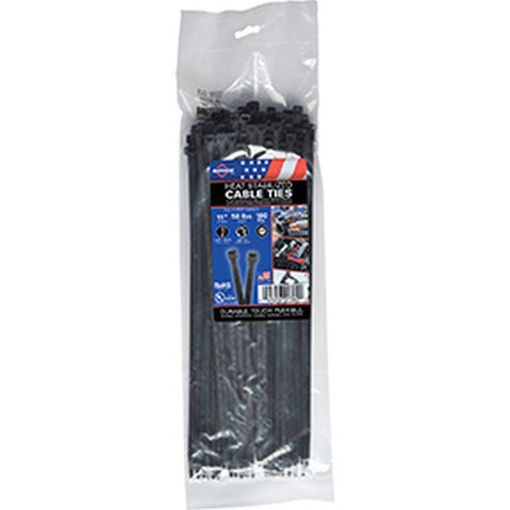 Mayhew - MB11-50HS-D - Heat Stabilized - 11in Heat Stabilized Cable Ties, 50lbs - 500/Bag
