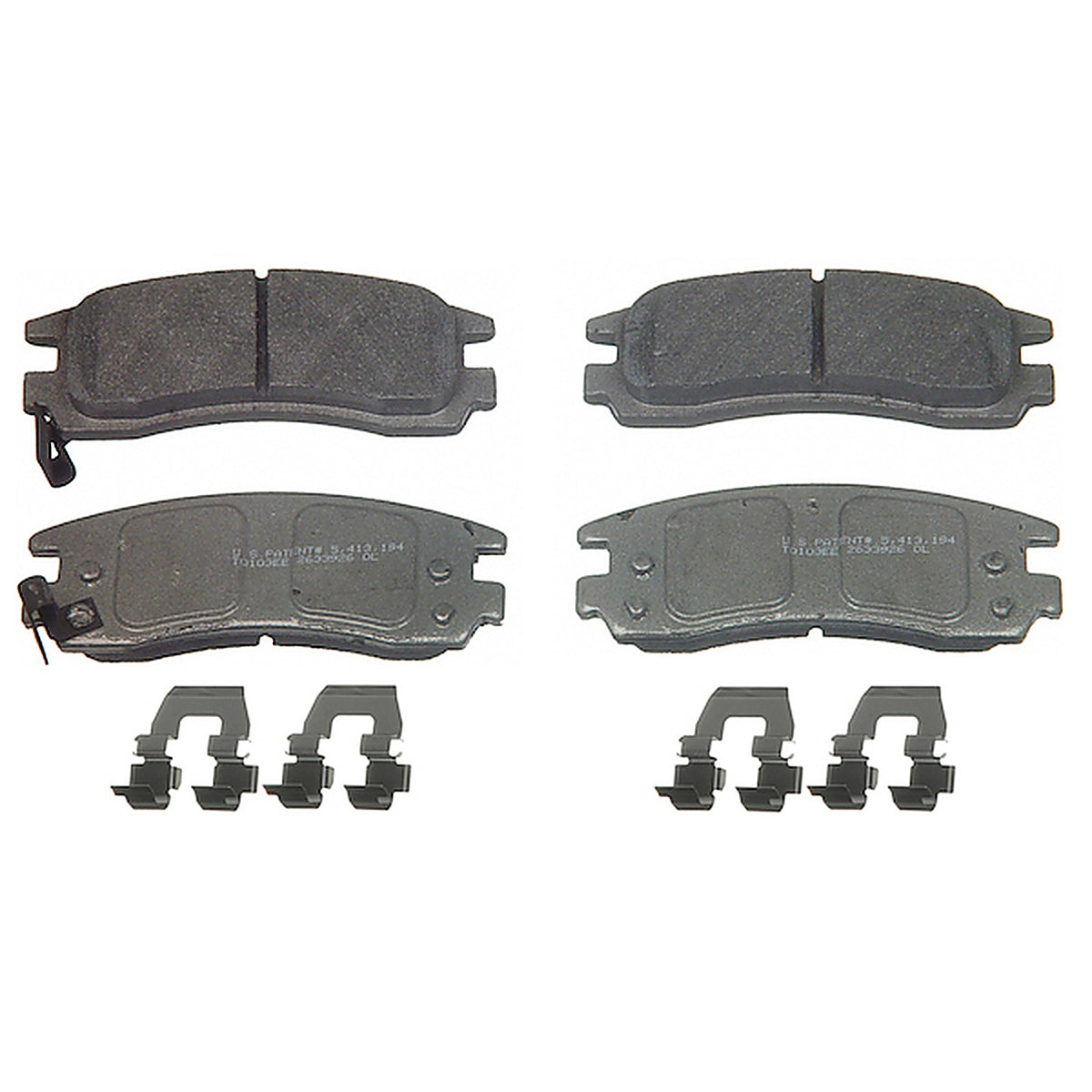 Wagner - MX814 - ThermoQuiet Semi-Metallic Disc Brake Pad Set