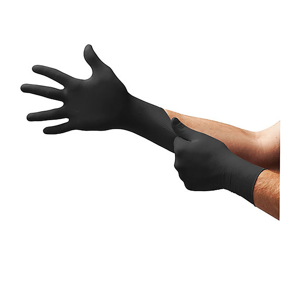 Microflex - N643 - Onyx Powder-Free Nitrile Examination Gloves, Black, Large