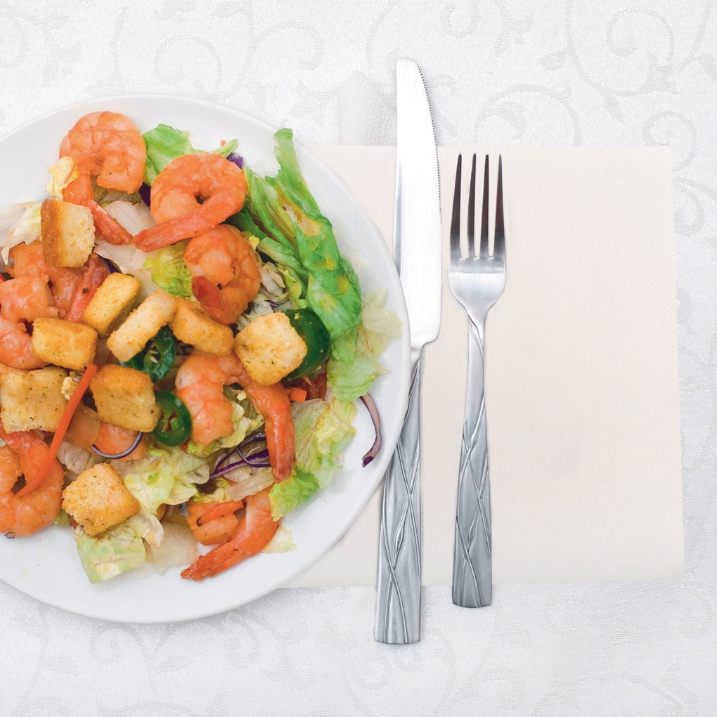 Tork - NP7340P - Advanced Extra Soft White Dinner Napkin, 1/4 Fold - 20/Case
