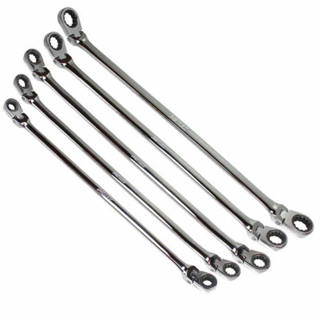 E-Z Red - NR5M - 5 pc. Metric Flexible Ratcheting Wrench Set