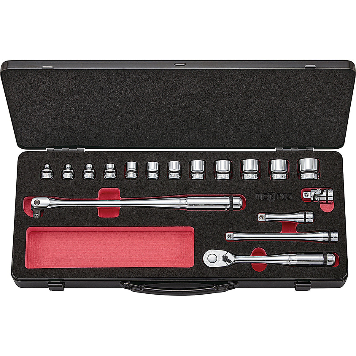 Nepros - NTB317XCZ - Socket Set 3/8 Inch Drive Case 17 Piece