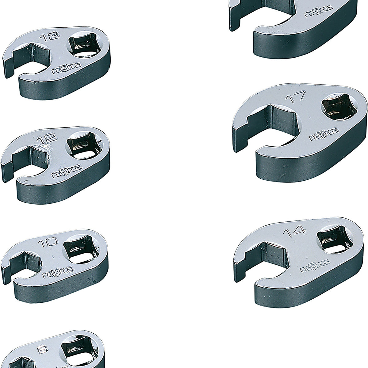 Nepros - NTBNS307 - Wrench Set 3/8 Inch Crow Foot 7 Piece