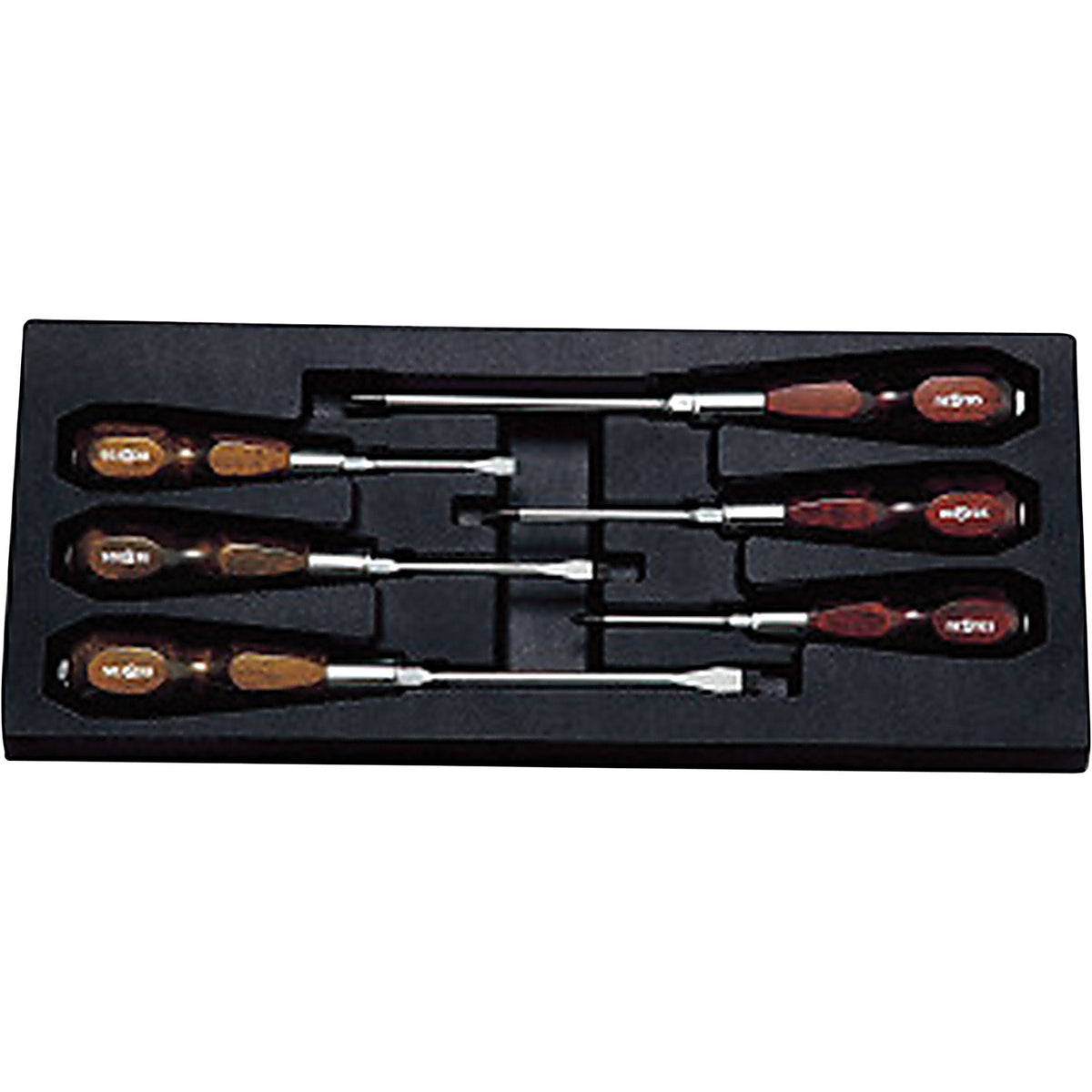 Nepros - NTD306 - Screw Set Wood Handle Mixed 6 Piece