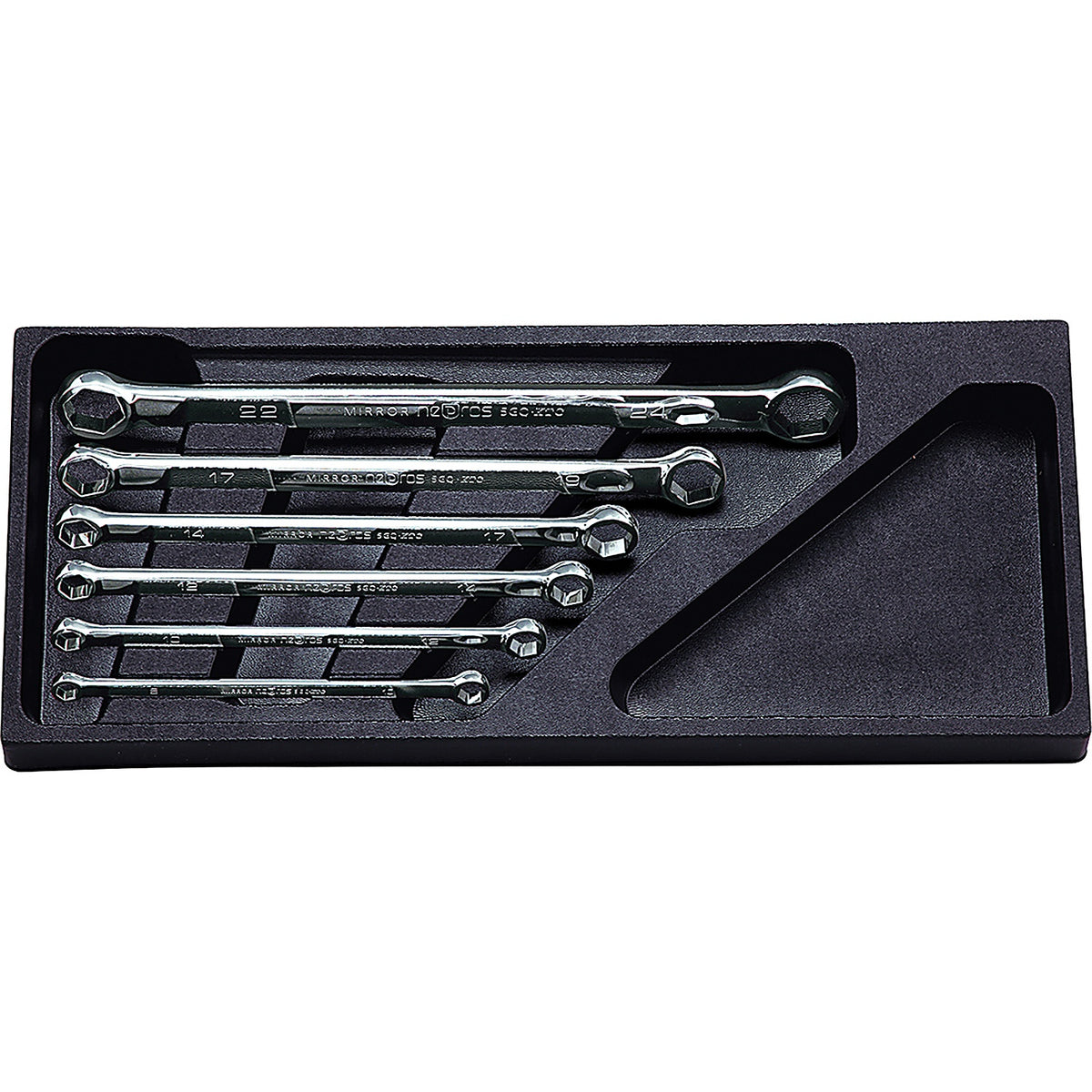 Nepros - NTM106H - Wrench Set Flat Box End 6 Piece