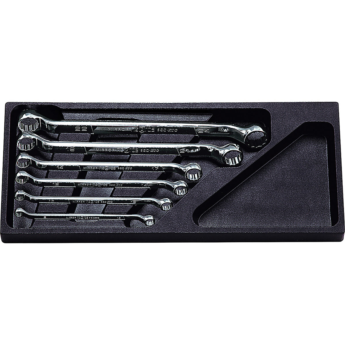 Nepros - NTM506 - Wrench Set Deep Offset (45 ) Box End 6 Piece