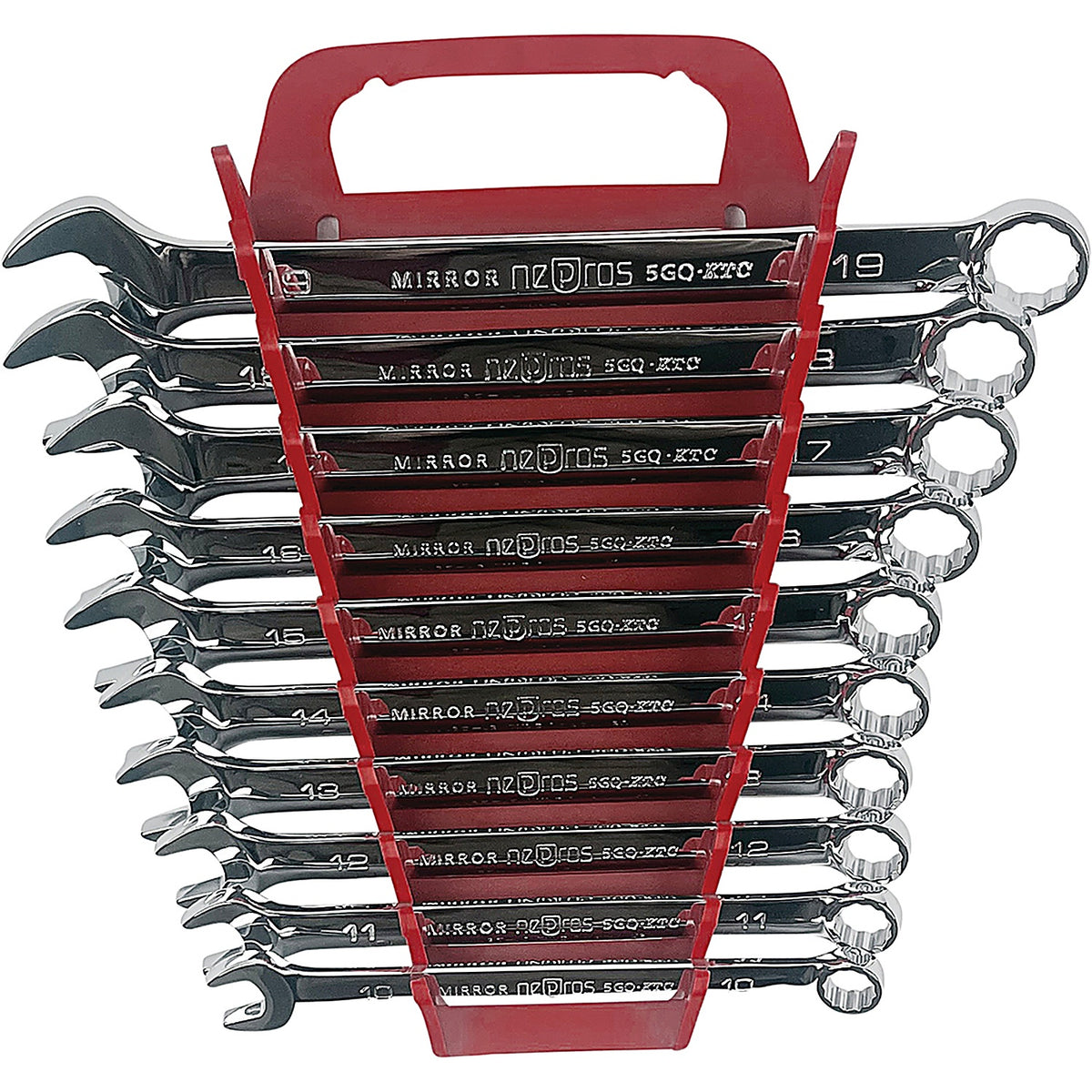 Nepros - NTMS210E - 10 Piece Combination Wrench Set Metric