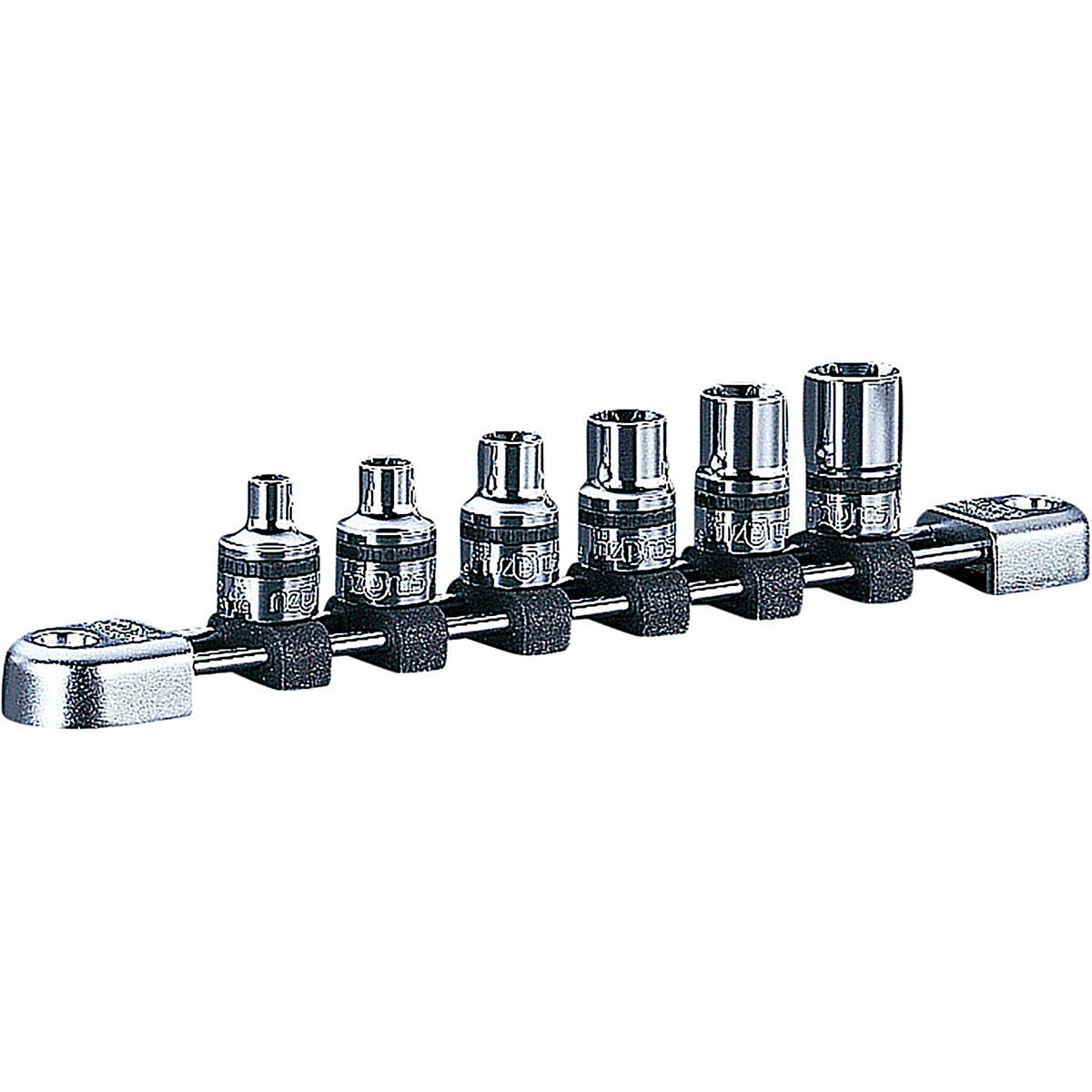 Nepros - NTQ6E06A - Socket Set 3/8 Inch Drive Torx E-Type 5 Piece