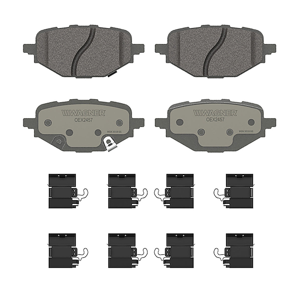 Wagner - OEX2457 - Oex Rear Disc Brake Pad Set Premium Ceramic