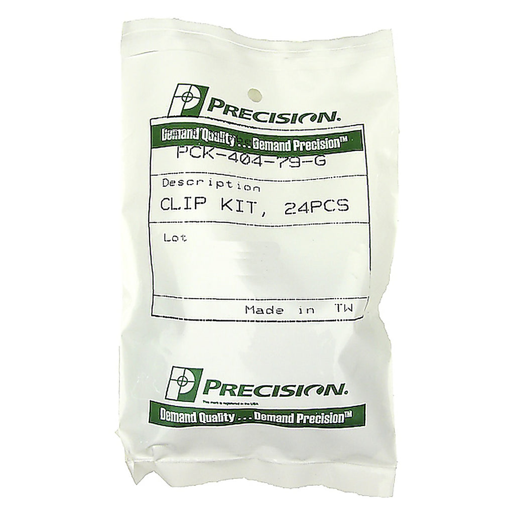 Precision - PCK-404-79-G - Molding Clip Kit, Windshield, 24 Piece Set