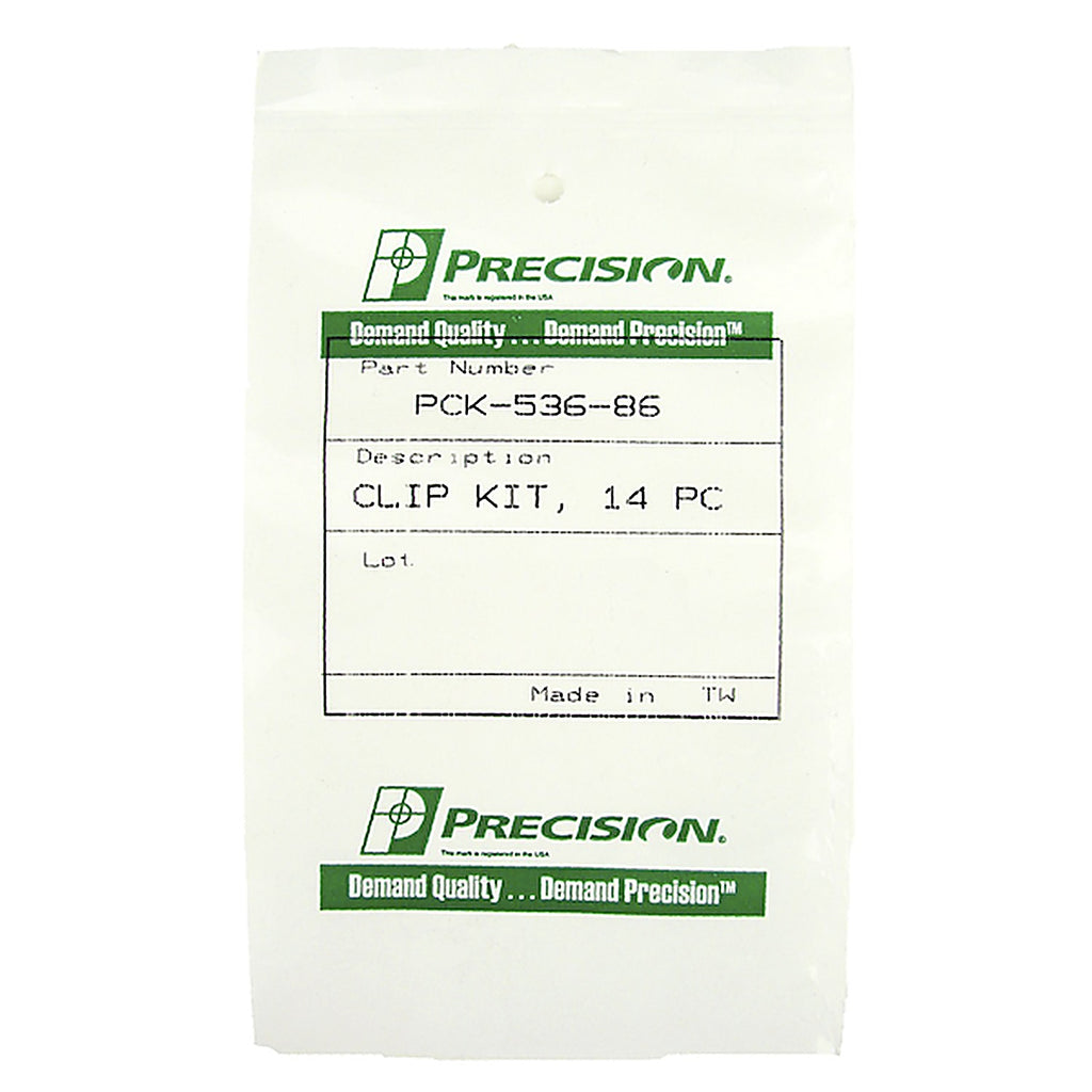 Precision Replacement Parts - PCK-536-86 - Molding Clip Kit, Windshield, 14 Piece Set