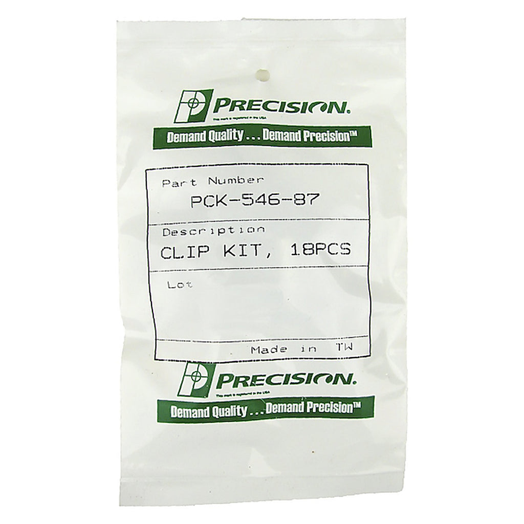 Precision - PCK-546-87 - Molding Clip Kit, Windshield, 18 Piece Set