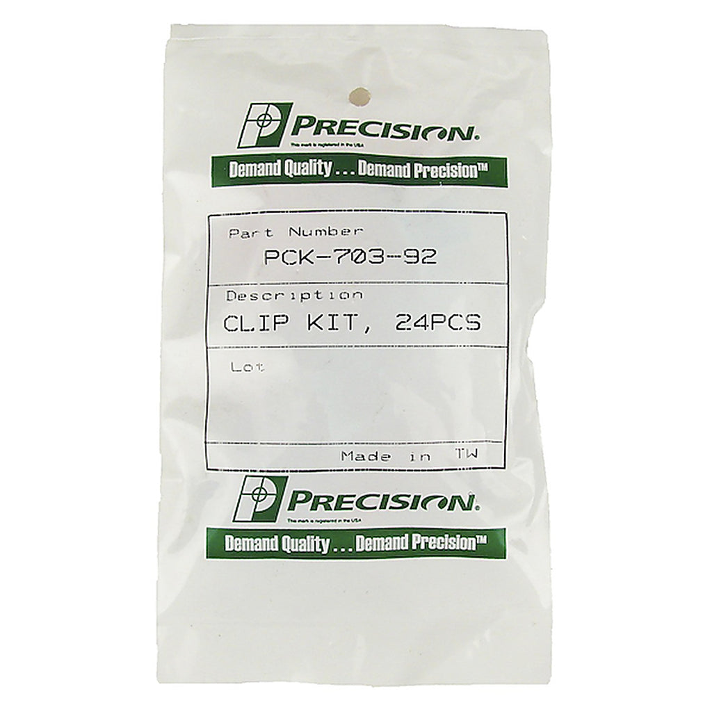 Precision - PCK-703-92 - Molding Clip Kit, Windshield, 24 Piece Set