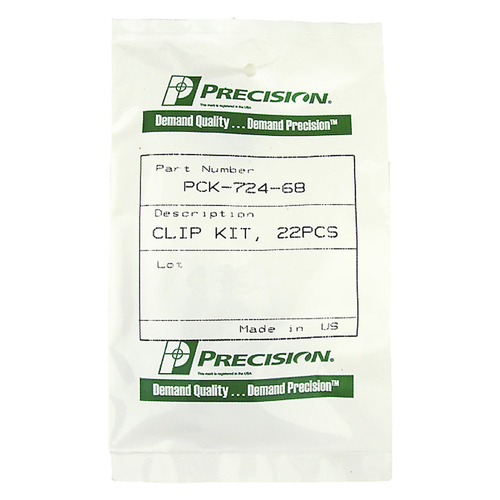 Precision Replacement Parts - PCK-724-68 - Molding Clip Kit, Windshield, 22 Piece Set
