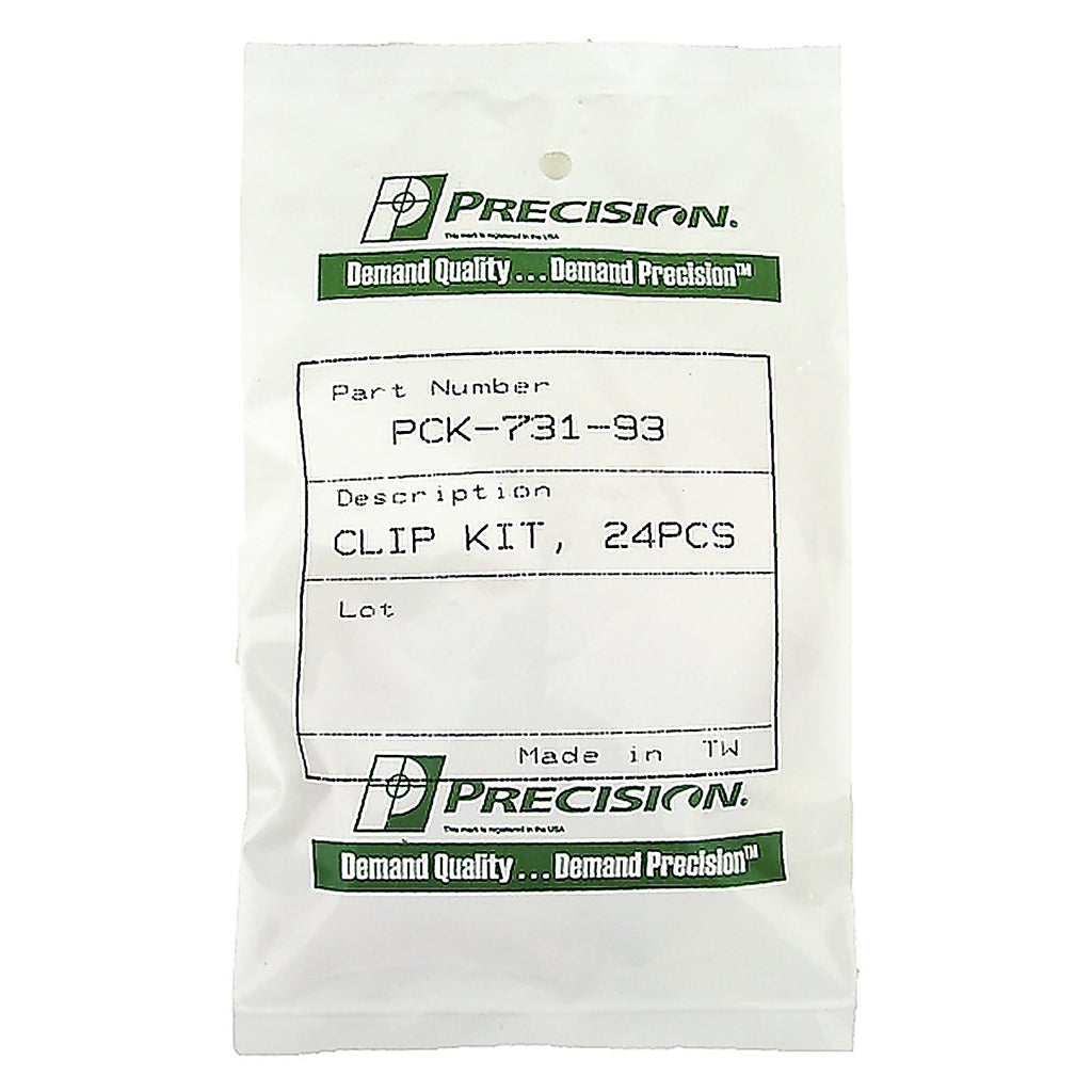 Precision - PCK-731-93 - Molding Clip Kit, Windshield, 24 Piece Set