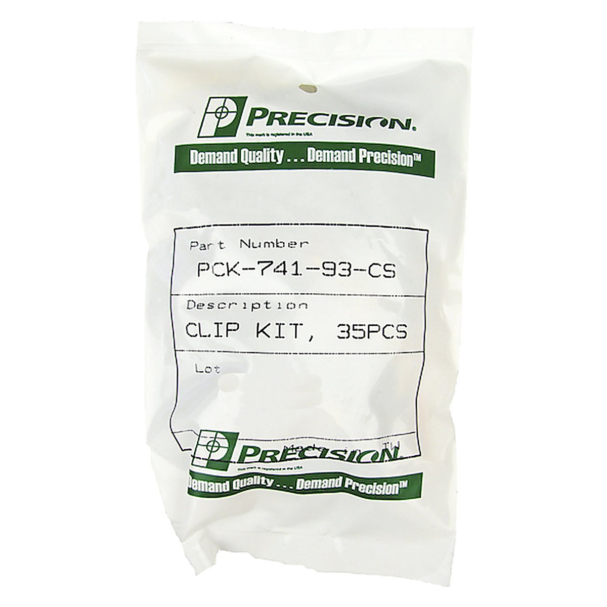 Precision - PCK-741-93-CS - Molding Clip Kit, Windshield, 35 Piece Set