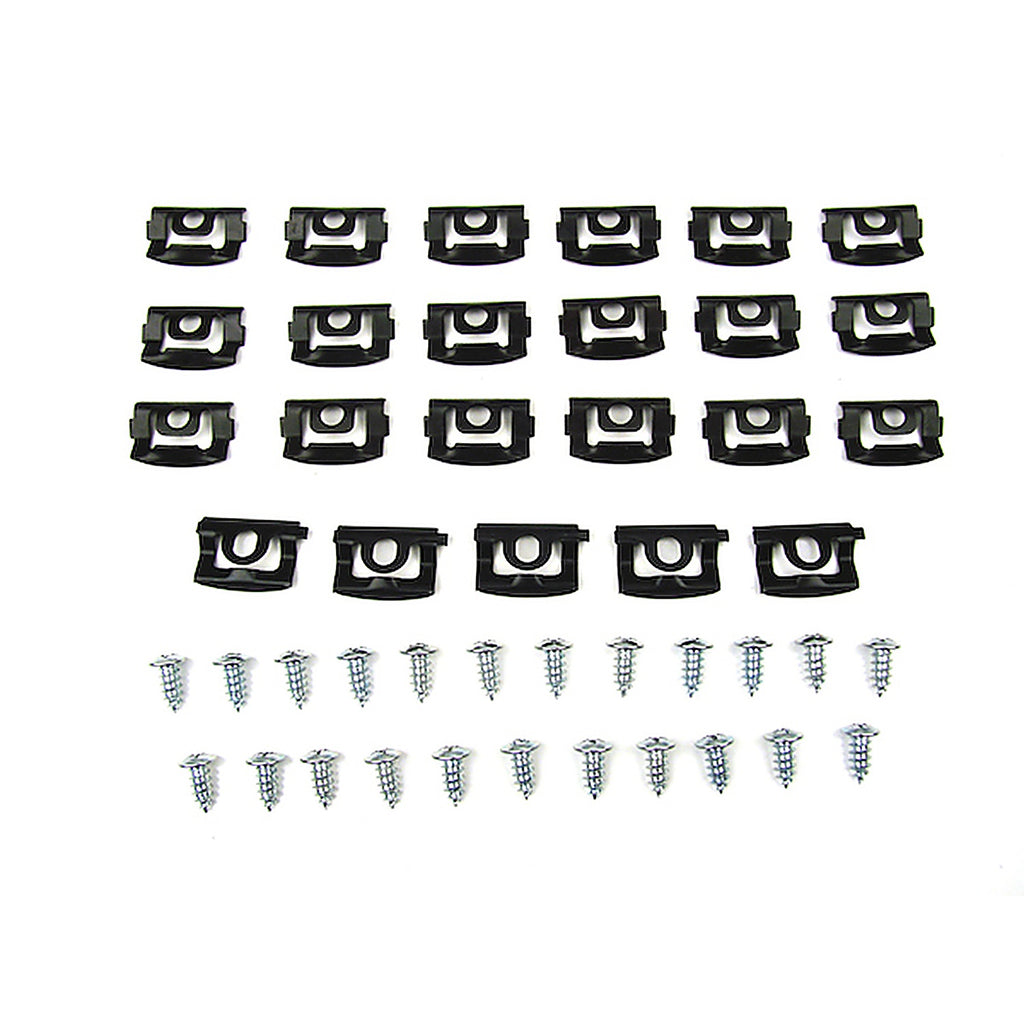 Precision Replacement Parts - PCK-759-70 - Fits 2 Door Hardtop (Demon, Sport, Duster) Models - Molding Clip Kit, Windshield