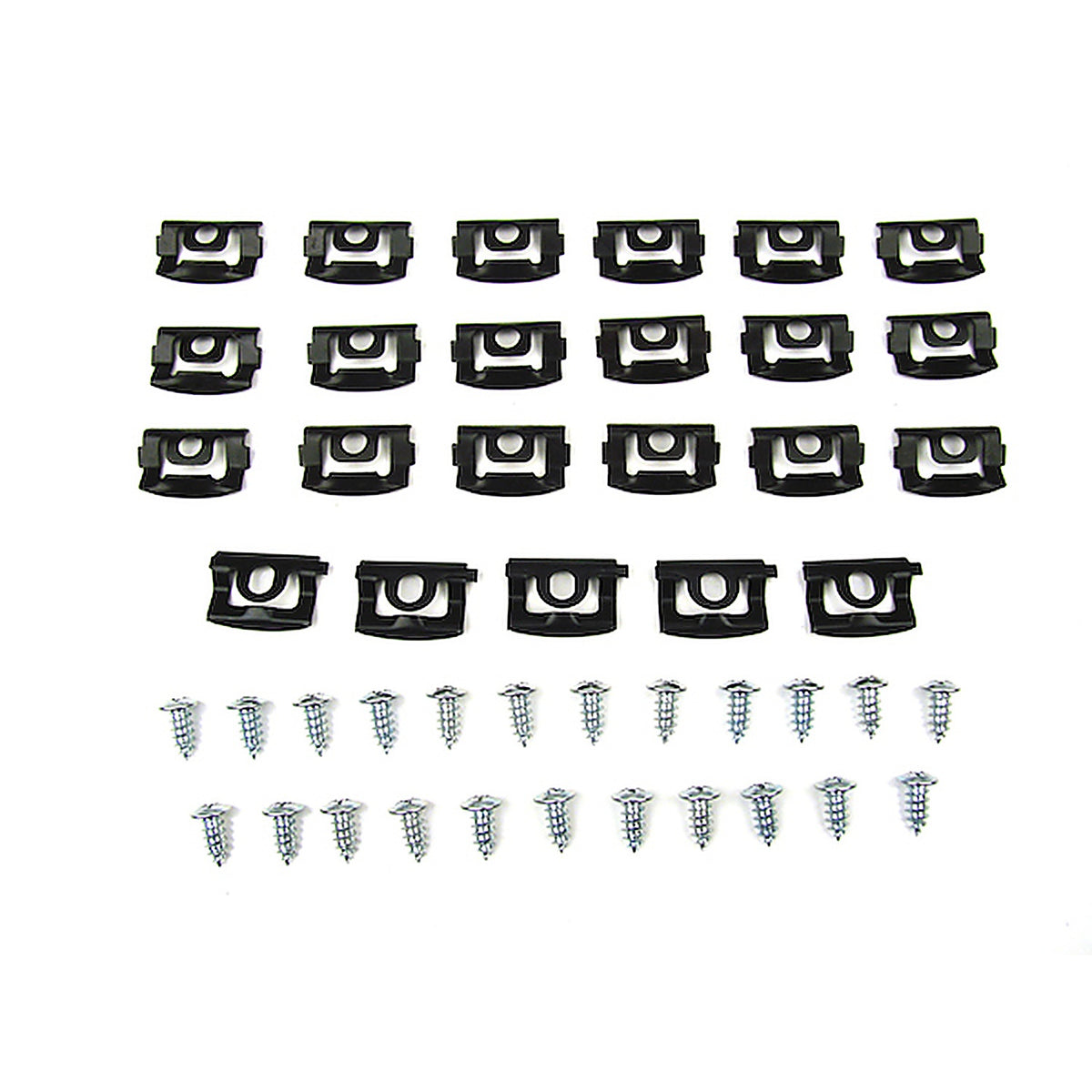 Precision Replacement Parts - PCK-759-70 - Fits 2 Door Hardtop (Demon, Sport, Duster) Models - Molding Clip Kit, Windshield