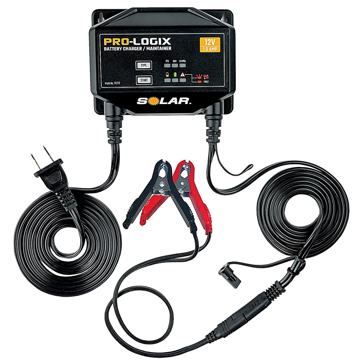 Solar - PL2112 - 1.0 Amp 12V Intelligent Battery Charger / Maintainer