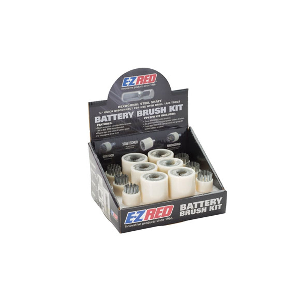 E-Z Red - PP12PK - Battery Brush Kit
